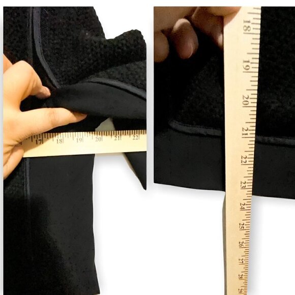 Vince Black Wool and Silk Boucle Overlay Jacket - Picture 14 of 14